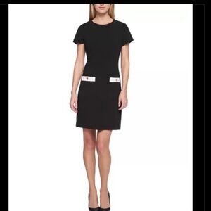 NWOT Tommy Hilfiger Color Block Shift Dress with Contrast Trim